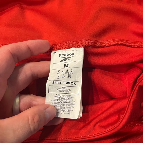 Red Reebok Speedwick tights - Picture 4 of 4